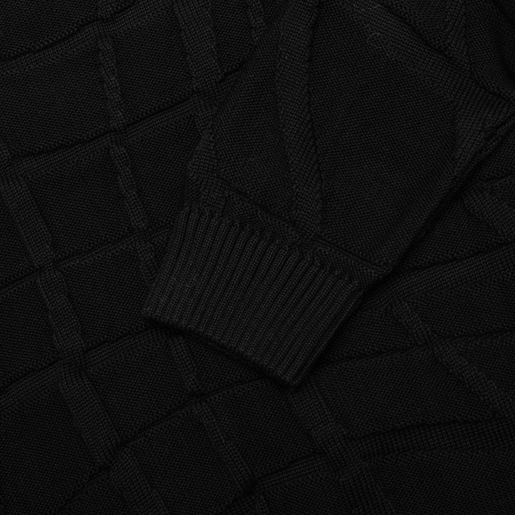 Your Boring Abstract Village Knitted Pullover - Black