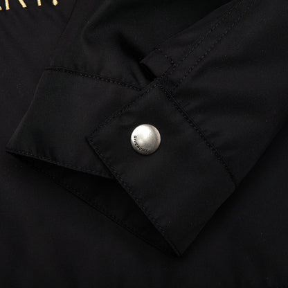 Zipped Jacket with Chandelier and Snake Embroideries - Black