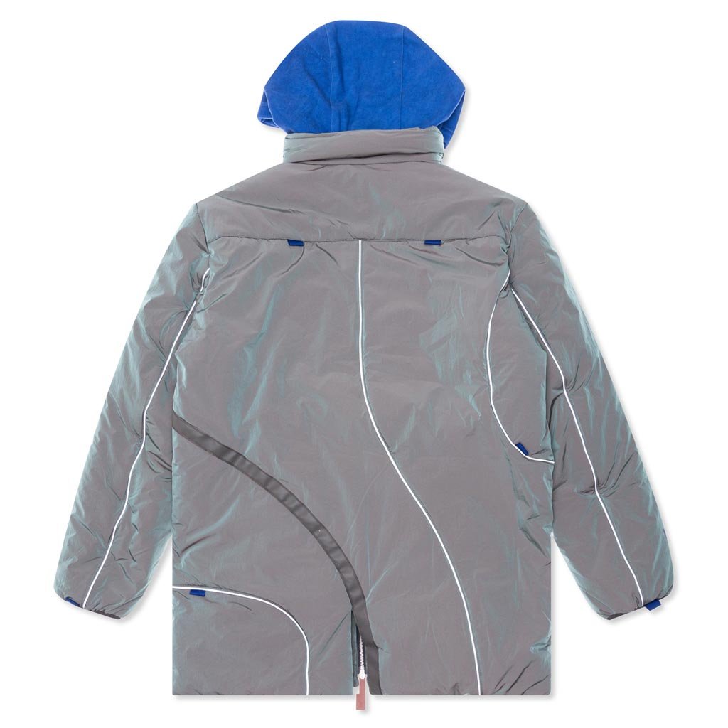 Crinkle Puffer Coat - Irid