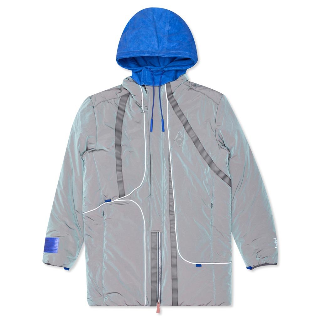 Crinkle Puffer Coat - Irid