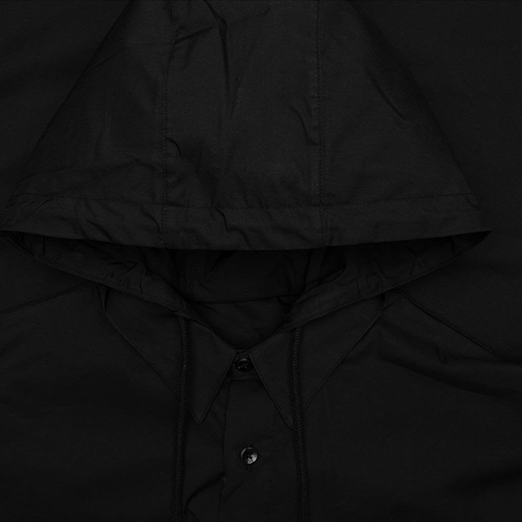 Oversized Fit Hoodie Shirt - Black