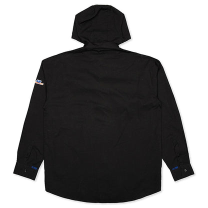 Oversized Fit Hoodie Shirt - Black