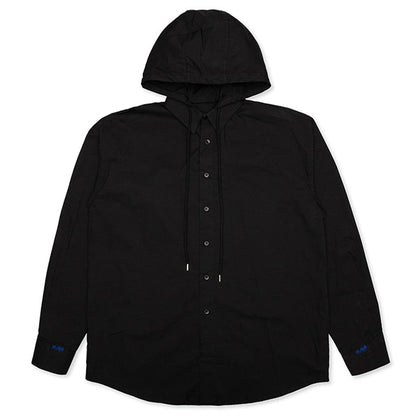 Oversized Fit Hoodie Shirt - Black