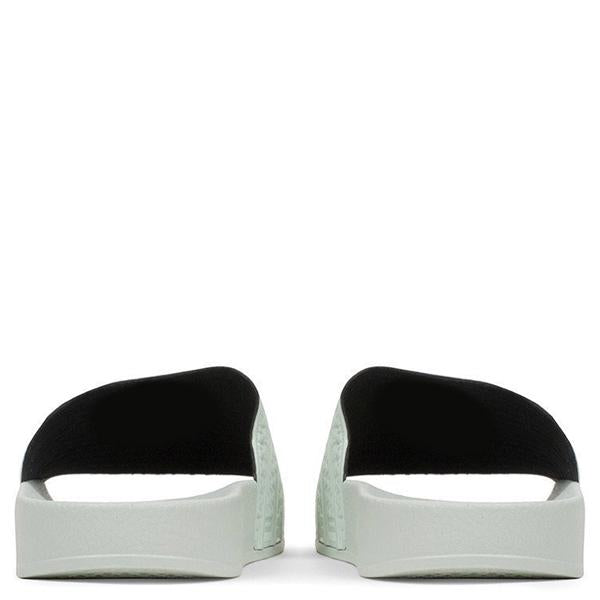 Adilette Slides - Linen Green