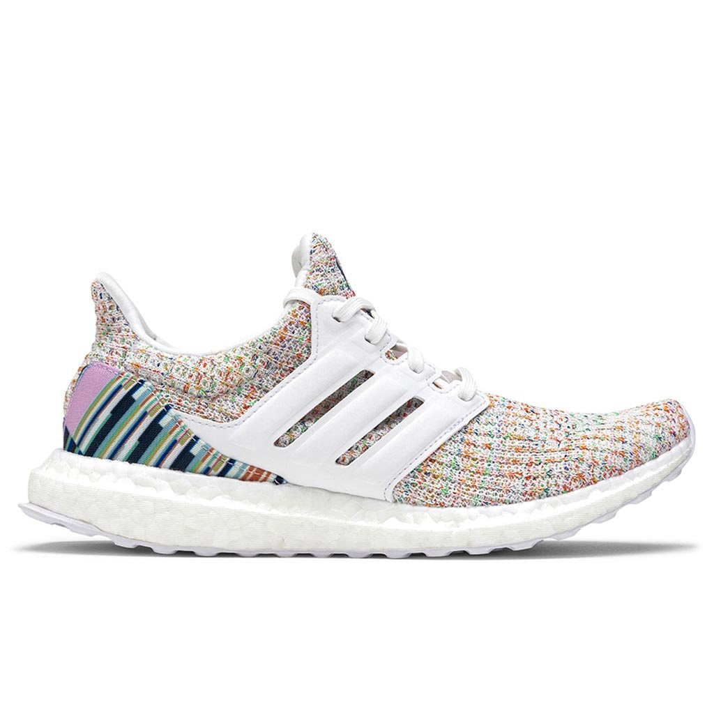 Women's Ultraboost 4.0 - Crystal White/Crystal White/Glow Green