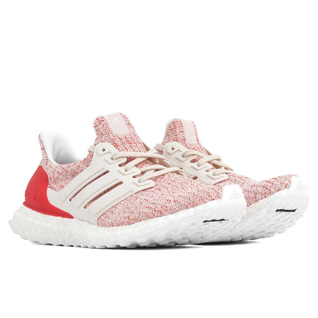 Women's Ultraboost 4.0 - White/Action Red