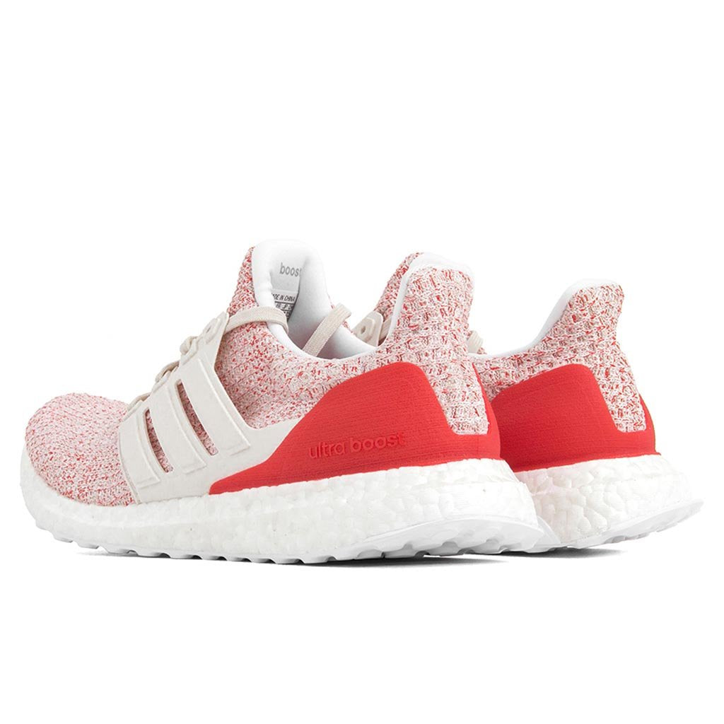 Women's Ultraboost 4.0 - White/Action Red