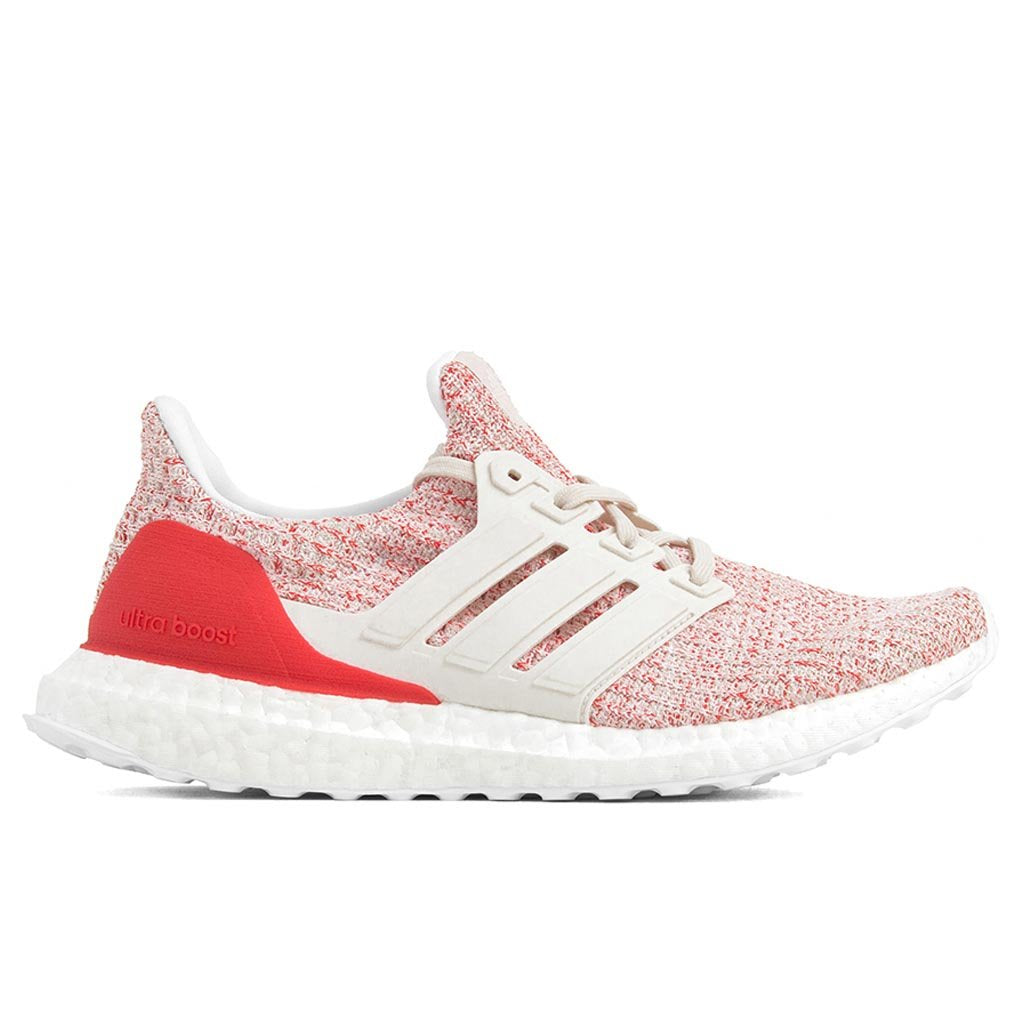 Women's Ultraboost 4.0 - White/Action Red