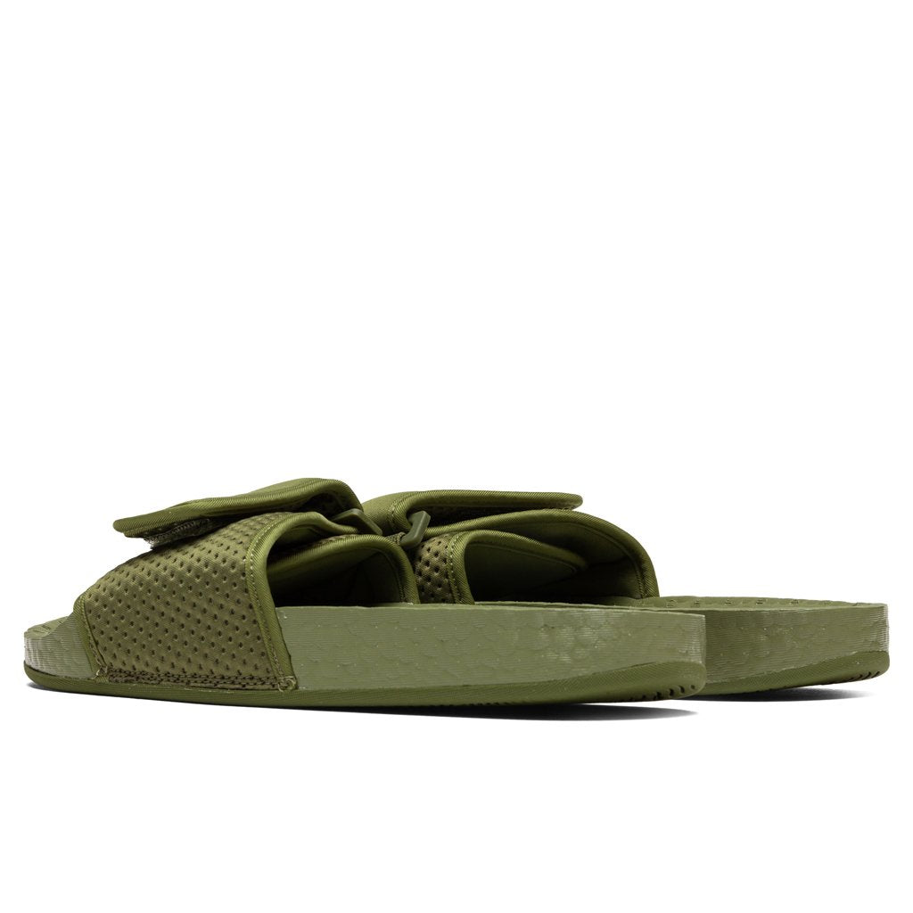 Adidas Originals x Pharrell Williams Boost Slide - Olive Cargo