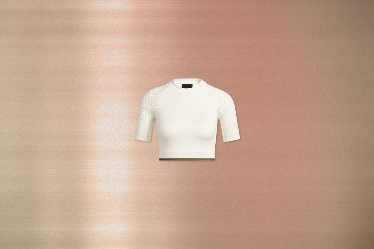 Adidas x IVY PARK Seamless Crop Top - Off White