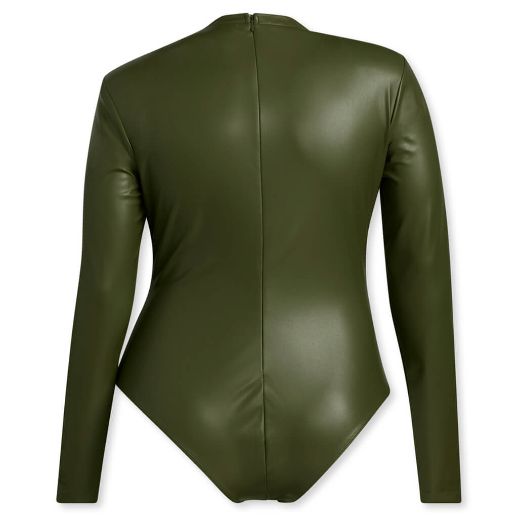 adidas x IVY PARK Women's Plus Size Faux Leather Bodysuit - Wild Pine