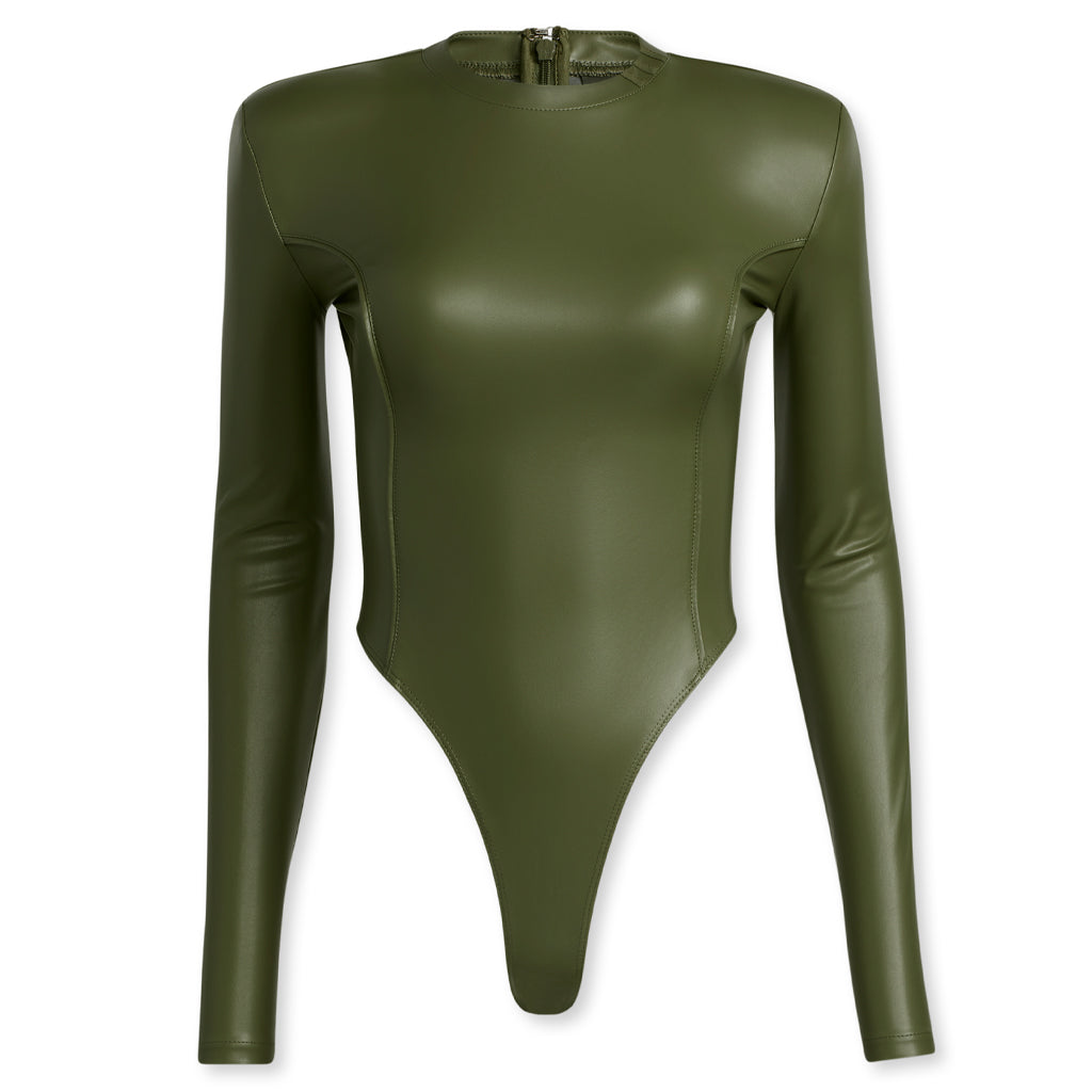 adidas x IVY PARK Women's Faux Leather Bodysuit - Wild Pine