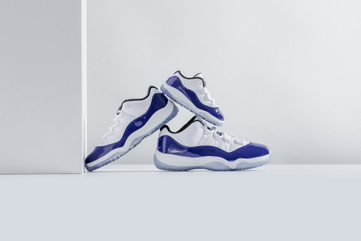 Air Jordan 11 Retro Low (PS) - White/Black/Concord