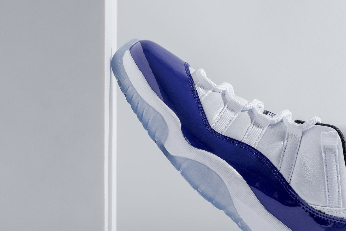 Women's Air Jordan 11 Retro Low "Concord" - White/Black/Concord