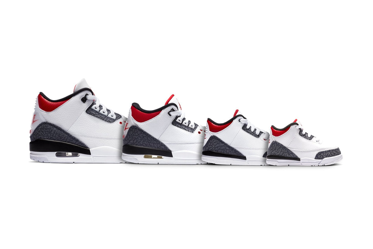 Air Jordan 3 Retro SE (PS) "Denim" - White/Black