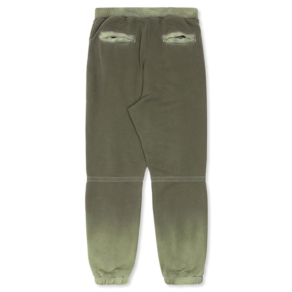 Bleach Patchwork Pants - Olive