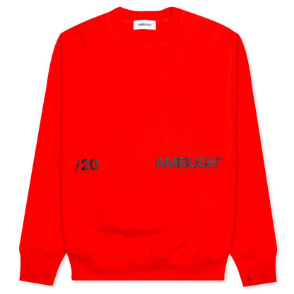 Logo Crewneck Sweatshirt - Red