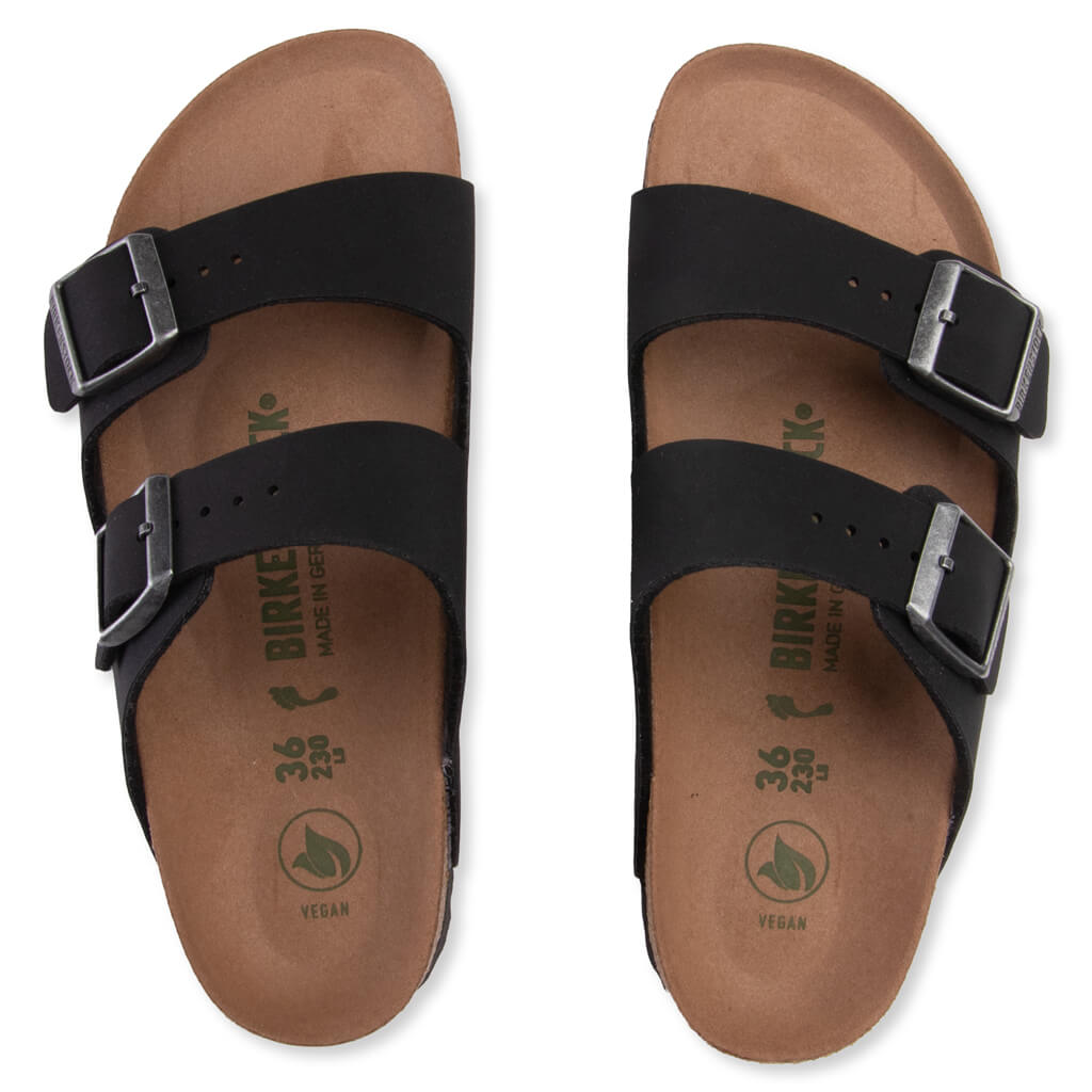 Women's Narrow Arizona Vegan Birkibuc - Black