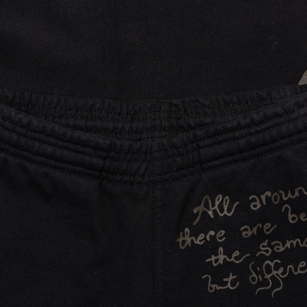 Tonal Type Print Sweatpant - Black