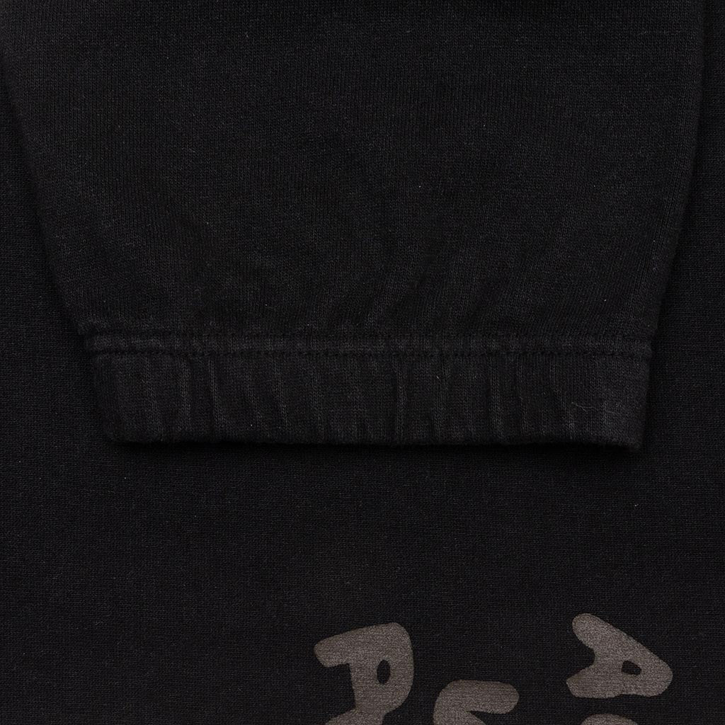 Tonal Type Print Sweatpant - Black