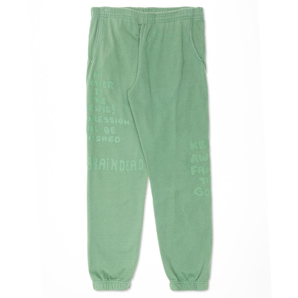 Tonal Type Print Sweatpant - Putty