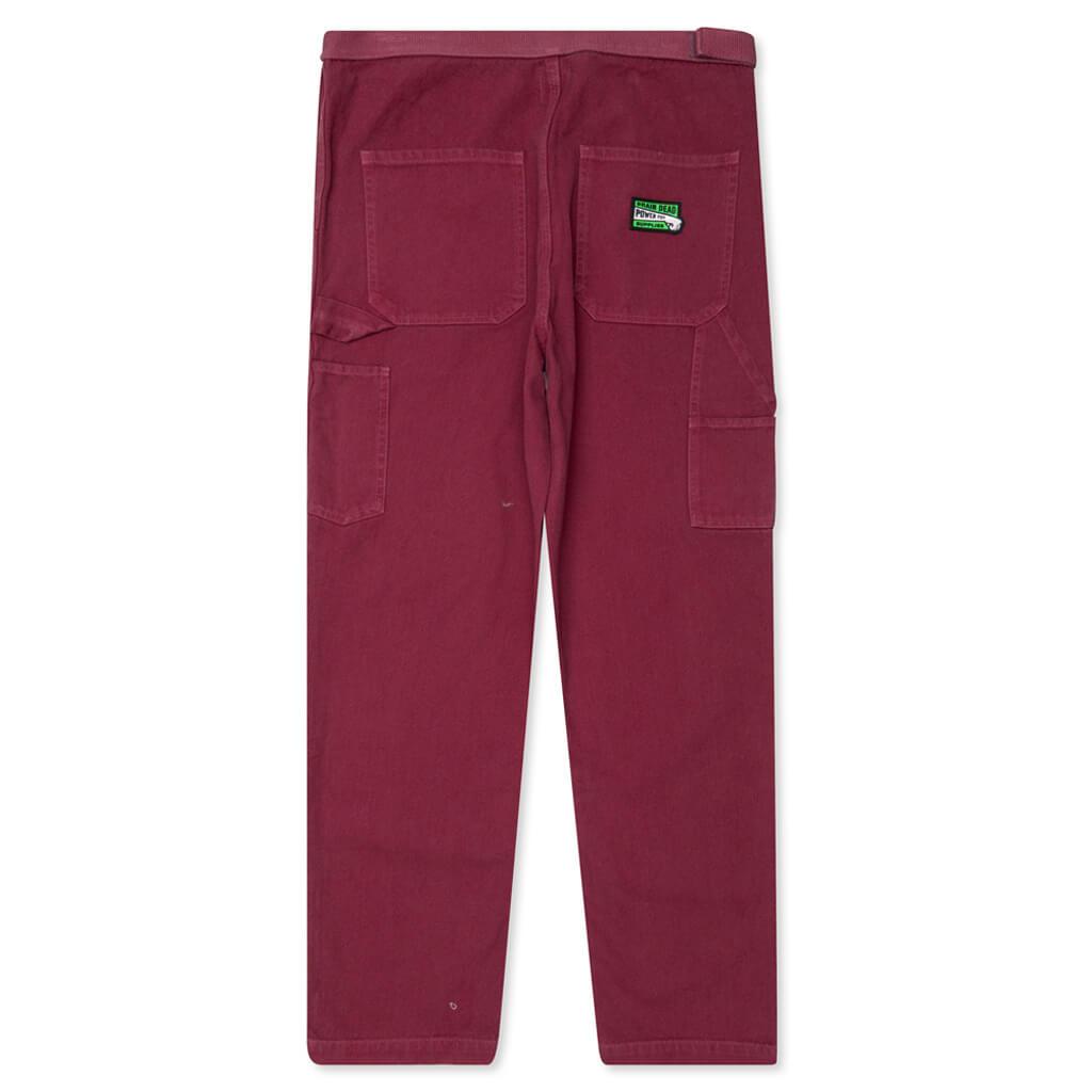 Washed Hard Ware / Soft Wear Carpenter Pant - Plum