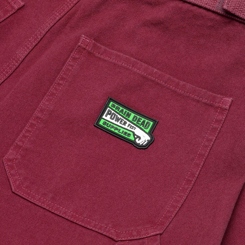 Washed Hard Ware / Soft Wear Carpenter Pant - Plum