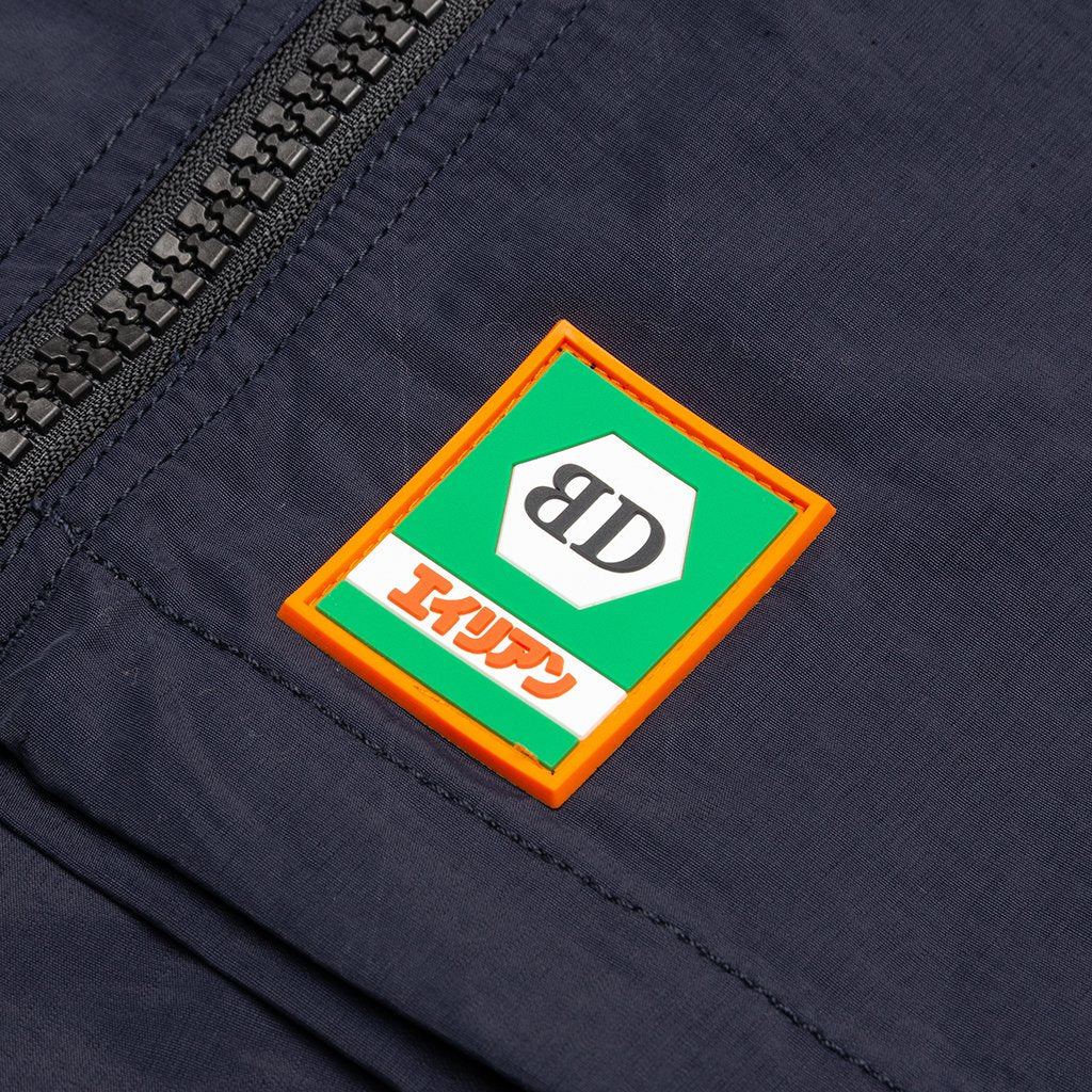 Zip Front Anorak - Navy