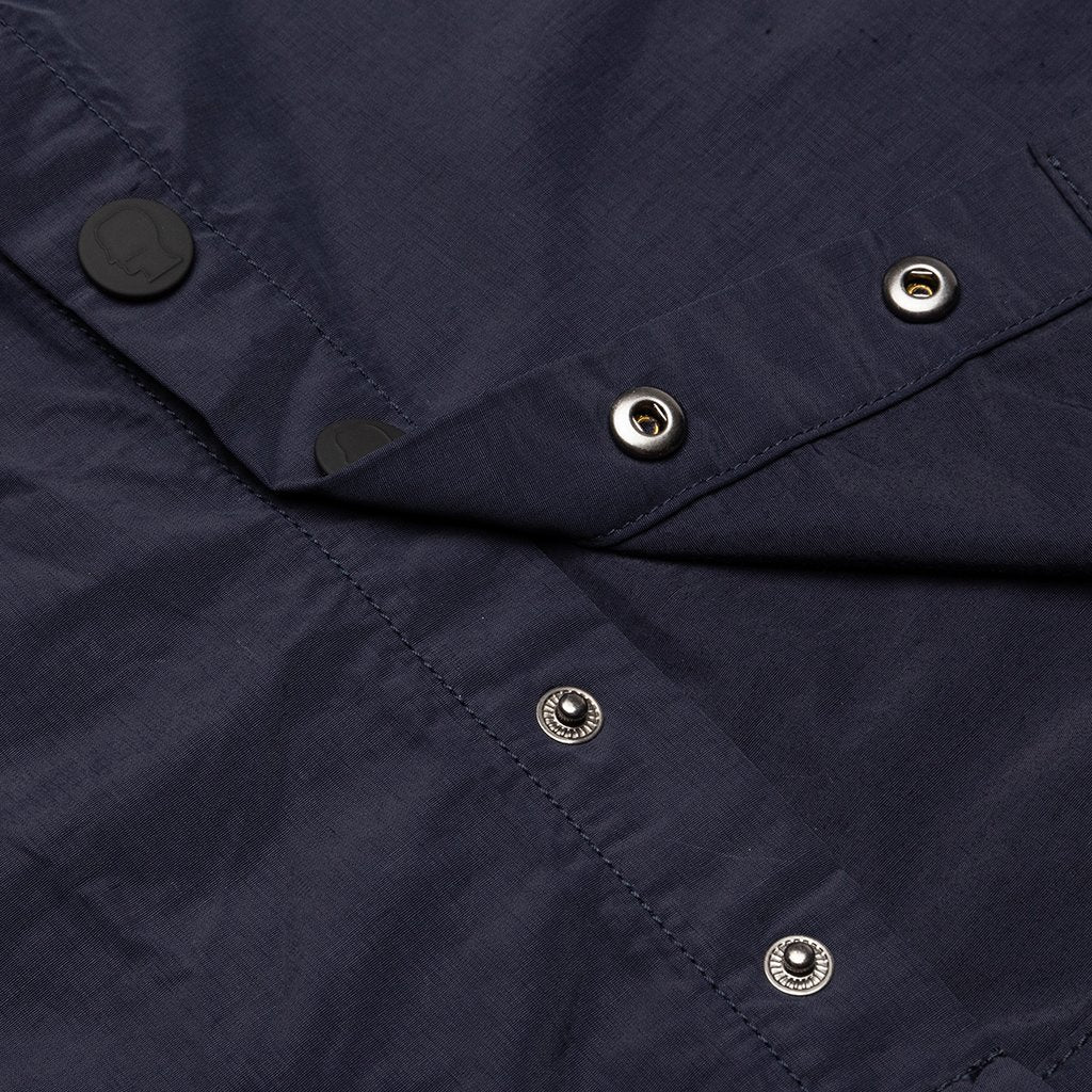 Zip Front Anorak - Navy