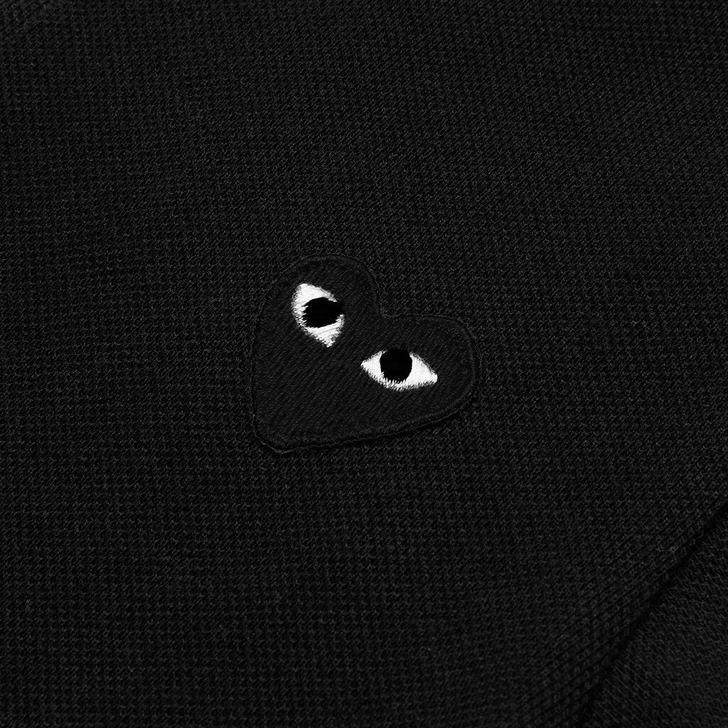 Black Emblem Kid's Polo Shirt - Black