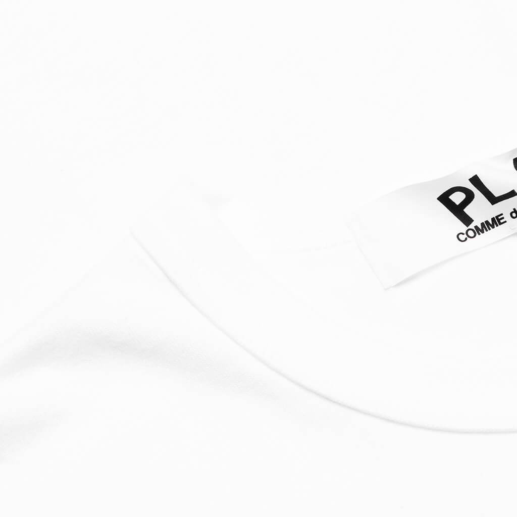 Black Emblem L/S T-Shirt - White