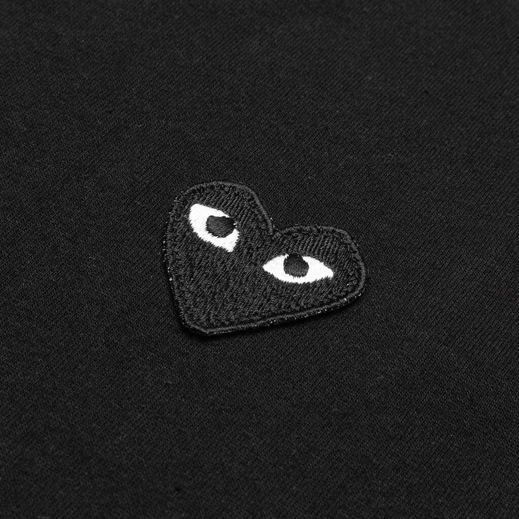 Comme Des Garcons PLAY Black Emblem T-Shirt - Black
