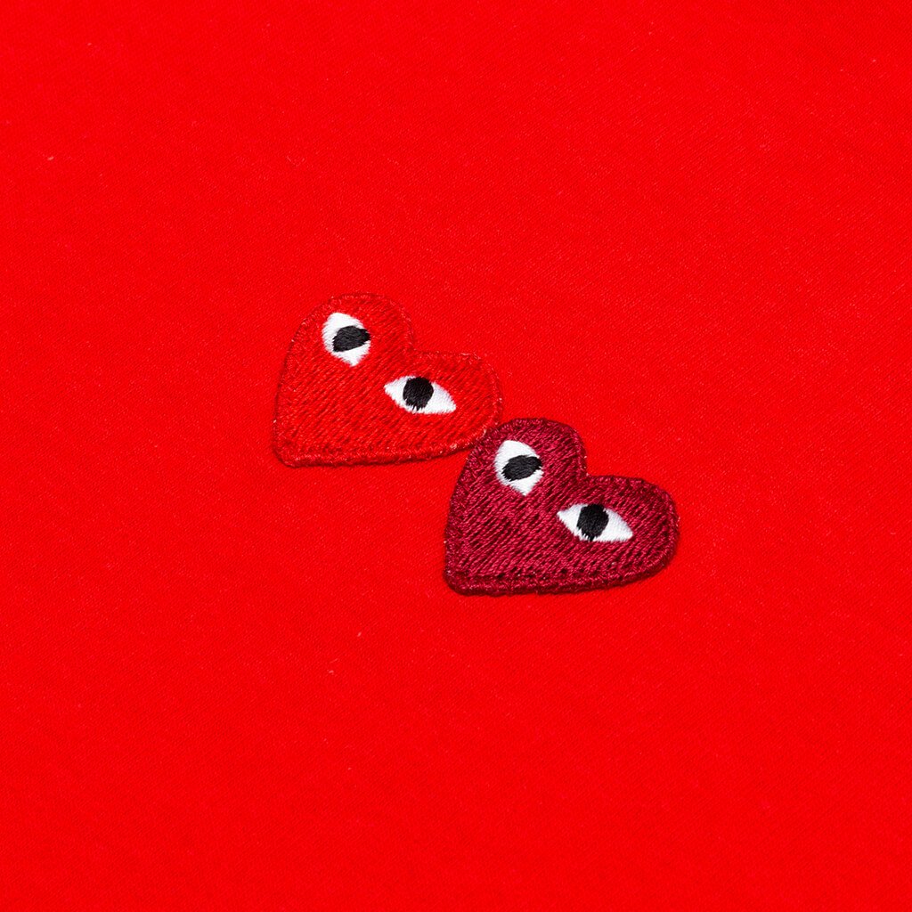 Double Hearts T-Shirt - Red