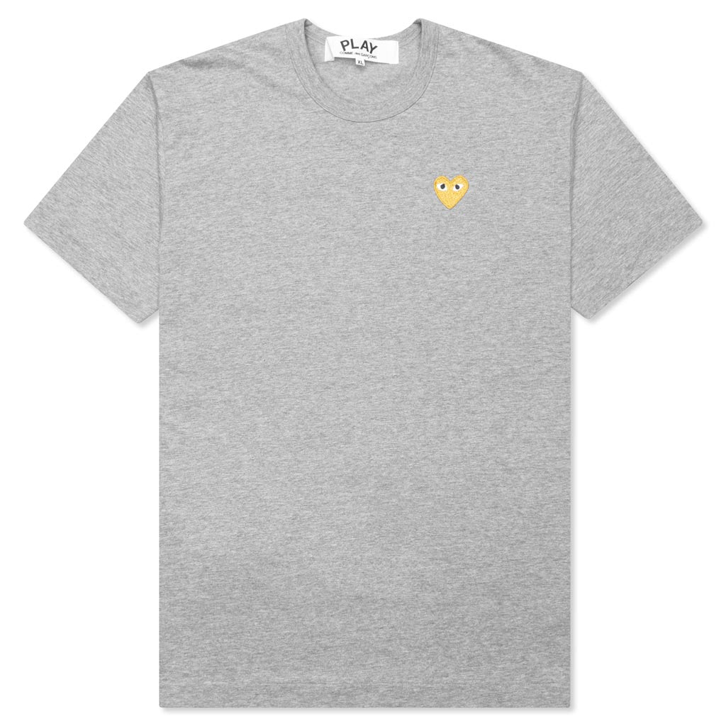 Gold Heart T-Shirt - Grey