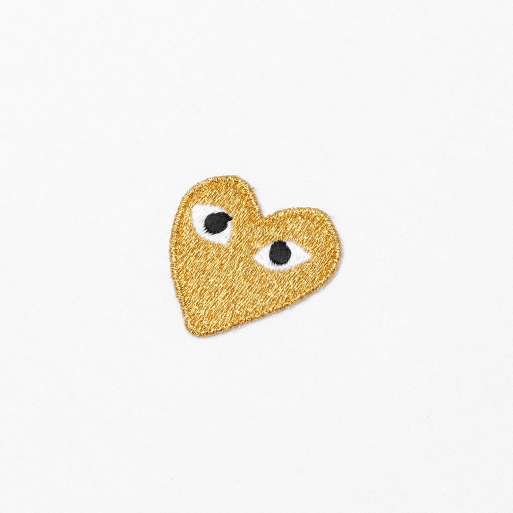 Gold Heart T-Shirt - White