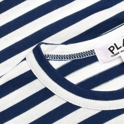 Kid's Striped L/S T-Shirt - Navy/White