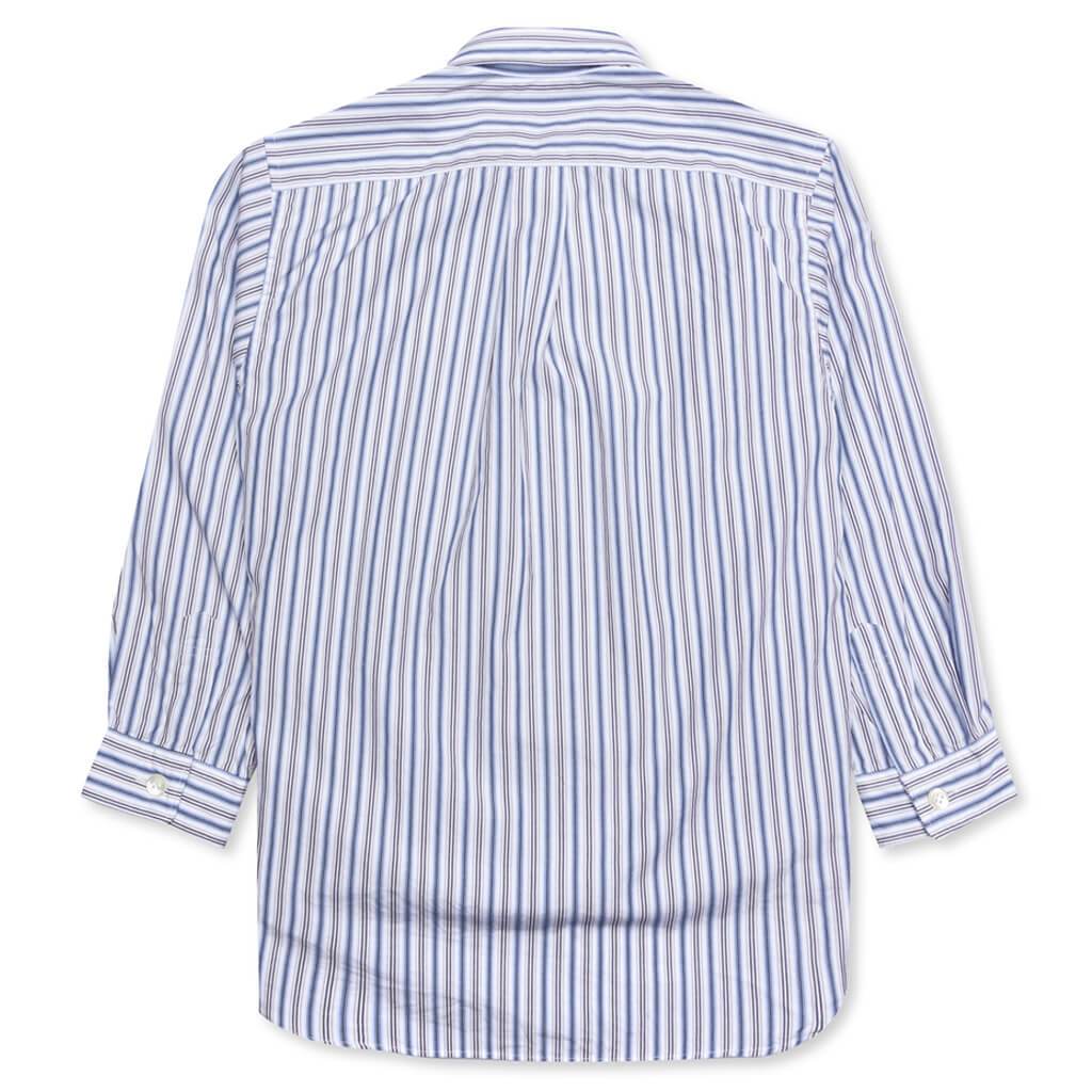 Kid's Striped Shirt - Blue/White/Black