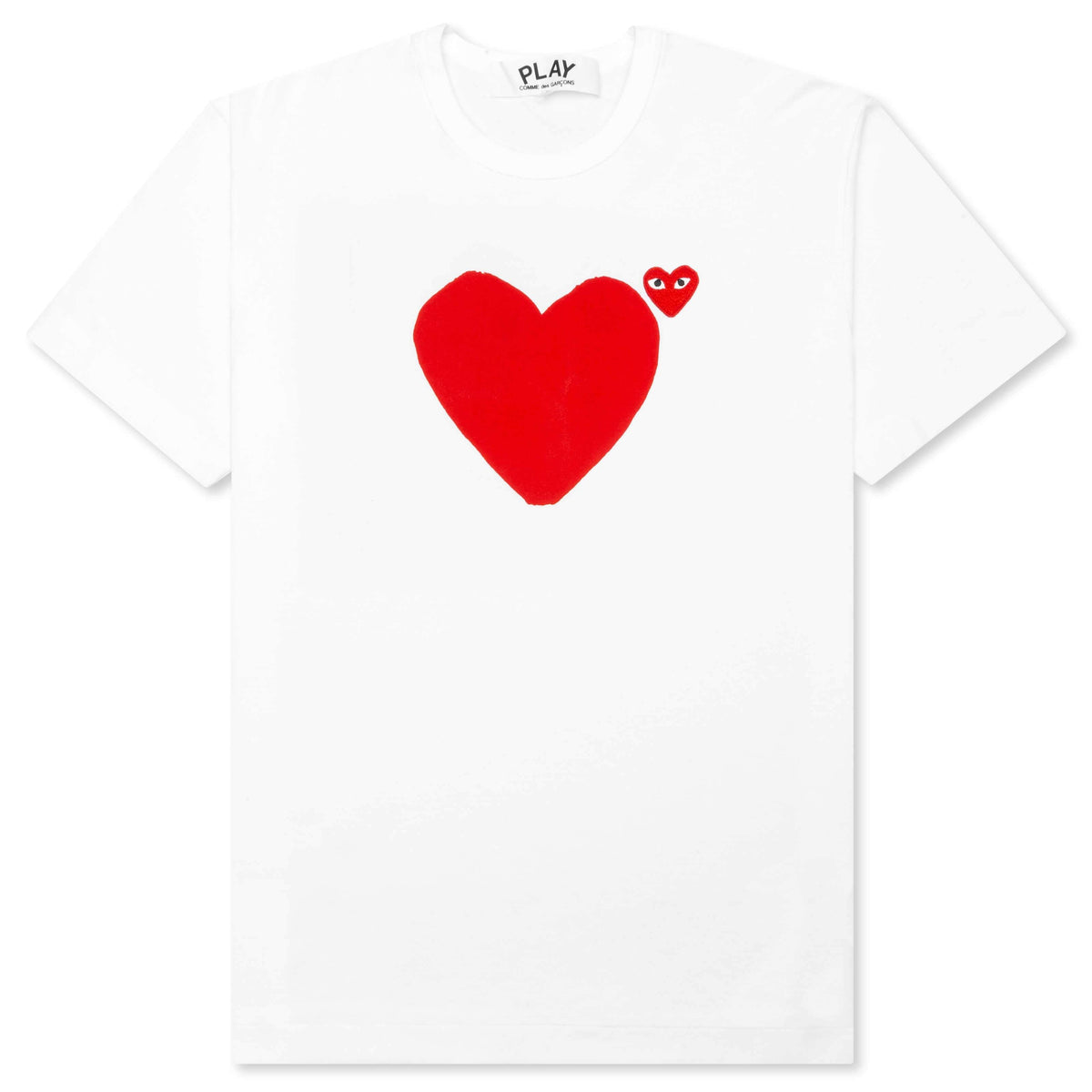 Red Emblem No Eyes T-Shirt - White