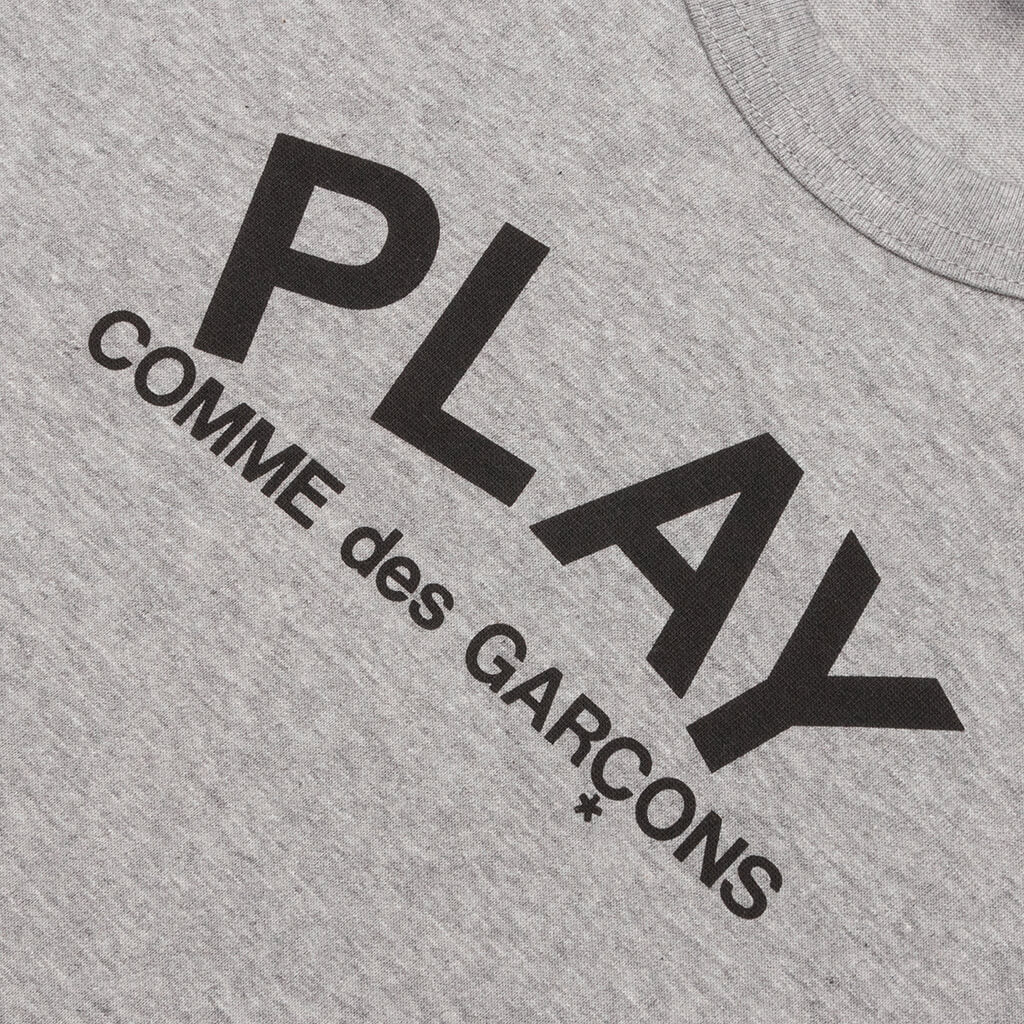 Small Text T-Shirt - Grey