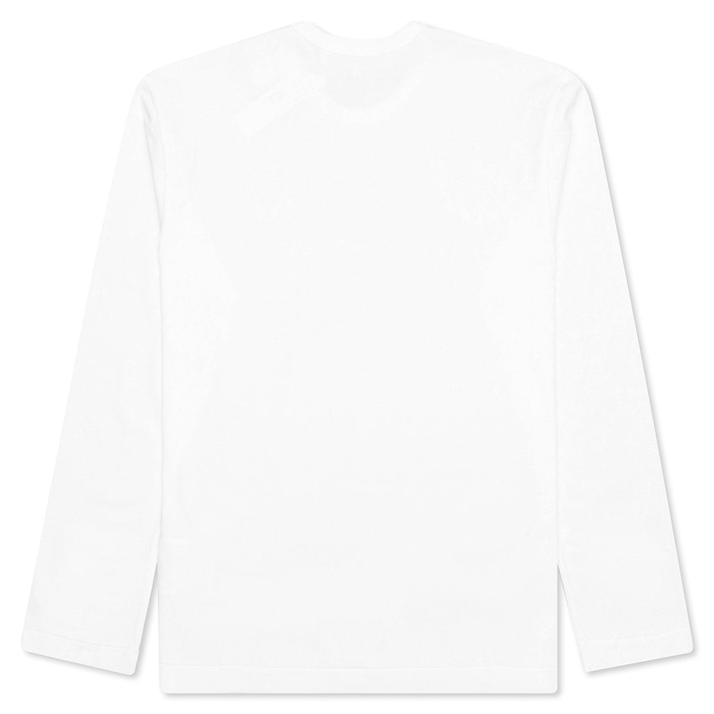 Stacked Heart L/S T-Shirt - White