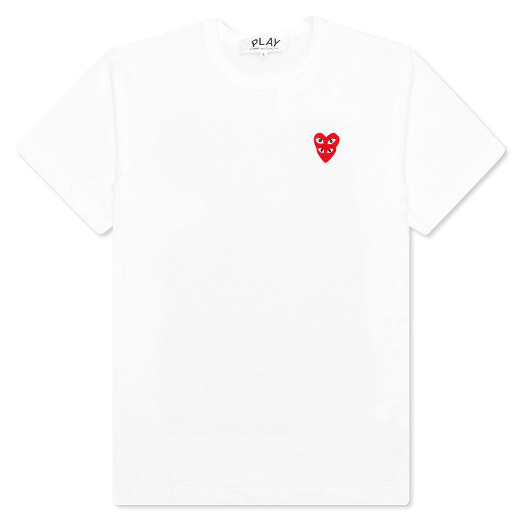 Stacked Heart S/S T-Shirt - White