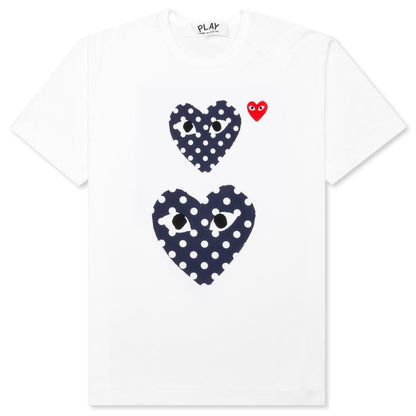 Women's Polka Dot Duo T-Shirt - White