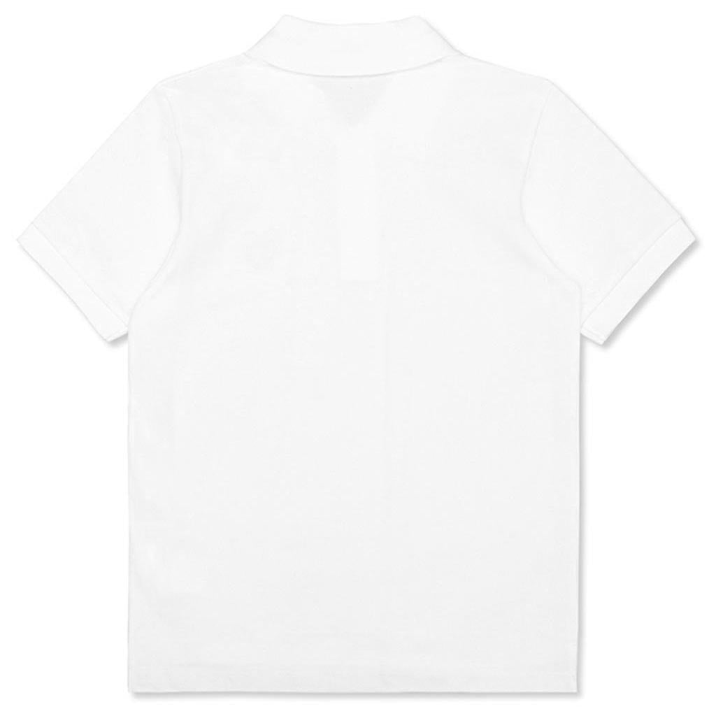 Women's CDG Heart Polo Shirt - White