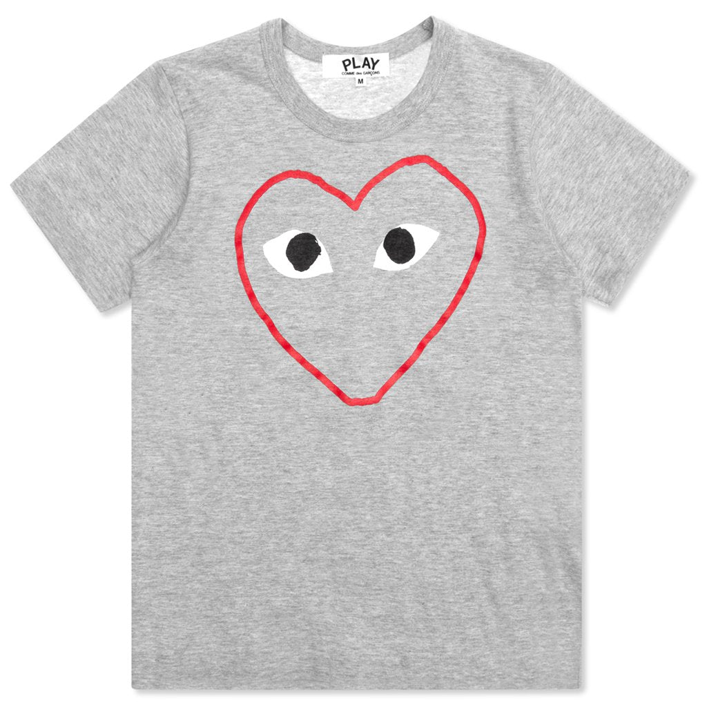 Women's CDG Heart Sketch Tee - Grey