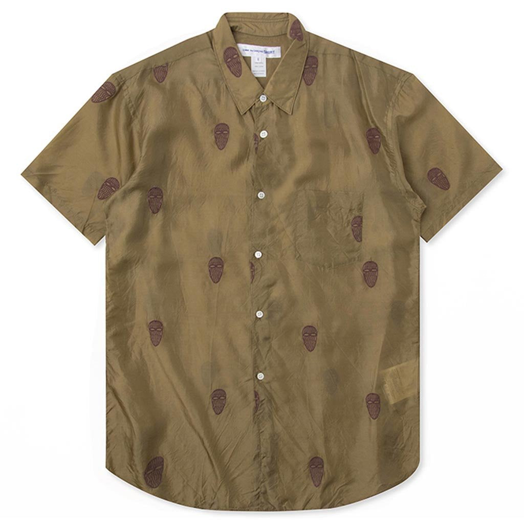 Mask Embroidered - Khaki