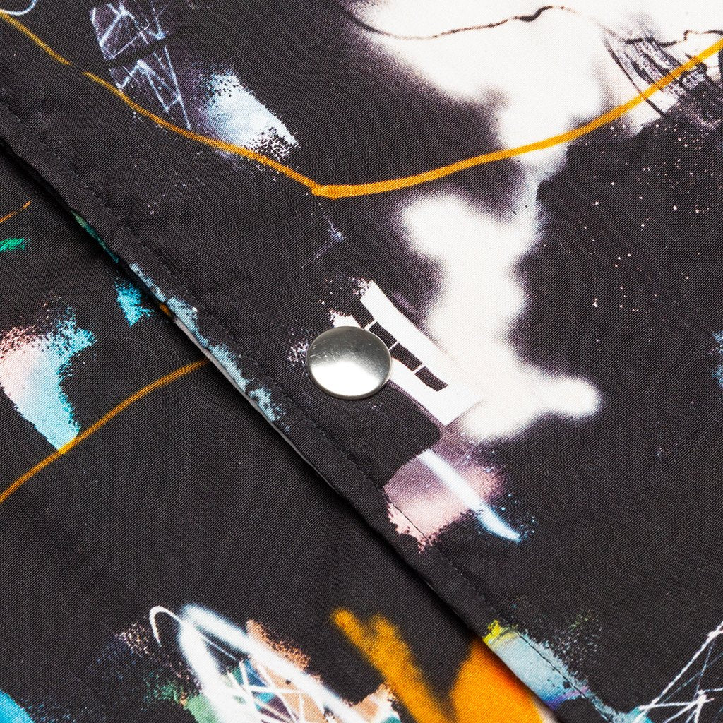 Comme Des Garcons SHIRT x Futura Woven Print A Woven Blouson - Black