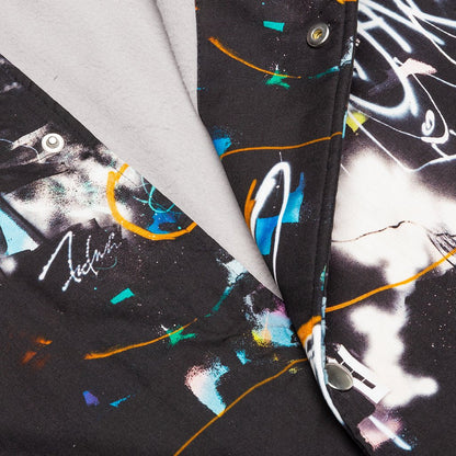 Comme Des Garcons SHIRT x Futura Woven Print A Woven Blouson - Black
