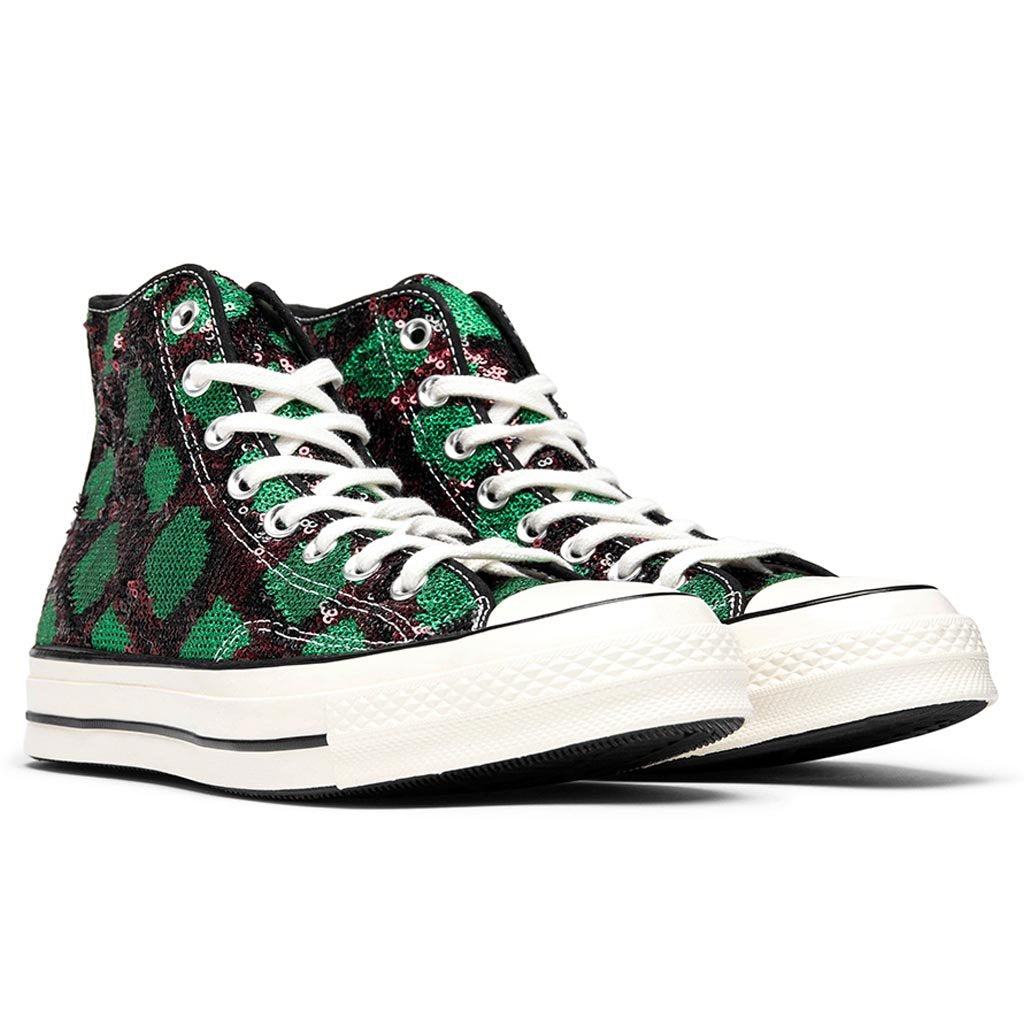 All Star 70 Hi 'Sequins' - Red/Green/Egret/Red/Yellow