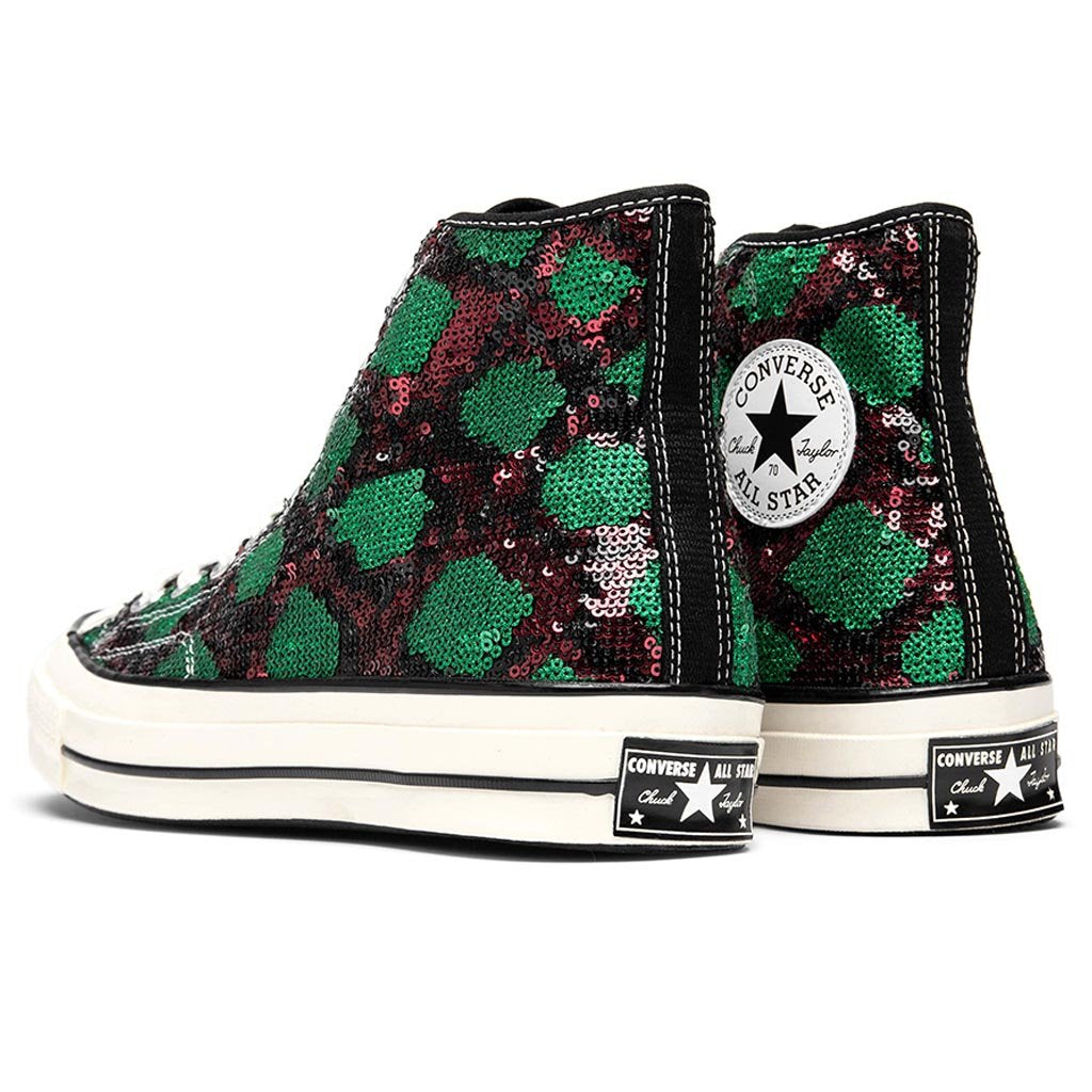 All Star 70 Hi 'Sequins' - Red/Green/Egret/Red/Yellow