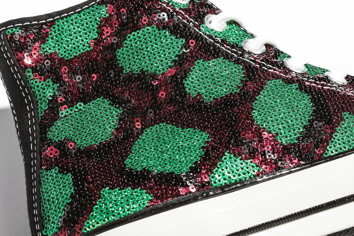 All Star 70 Hi 'Sequins' - Red/Green/Egret/Red/Yellow
